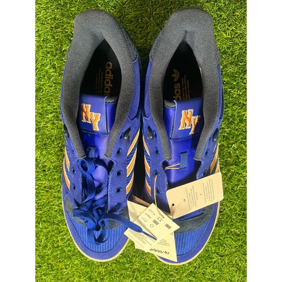 New Adidas New York Rivalry Low 86 (ID4755) "Blod Blue" Athletic Shoes Size 12 - Picture 7 of 8